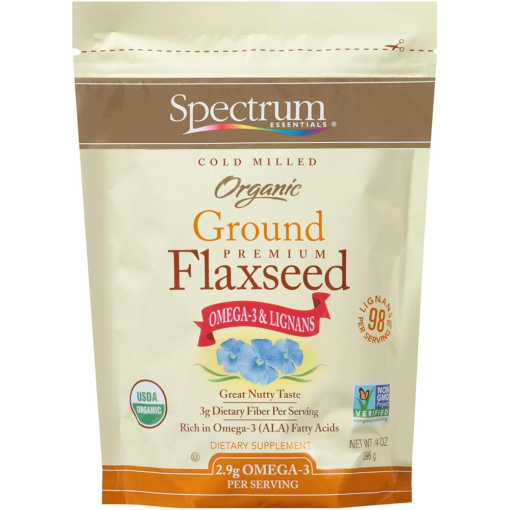 Essentials Organic Premium Ground Flaxseed 14 Oz
