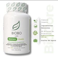 Biobo Labs BioCore ProVit Probiotic Supplement 120 Capsules Lactobacillus