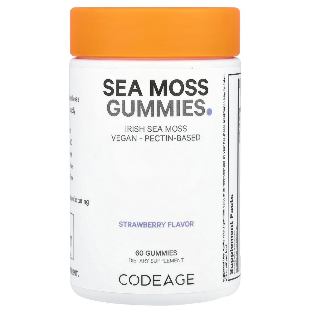 2 X Codeage, Sea Moss Gummies, Strawberry, 60 Gummies (150 mg per Gummy)