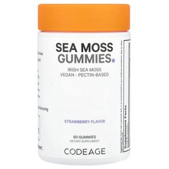 2 X Codeage, Sea Moss Gummies, Strawberry, 60 Gummies (150 mg per Gummy)