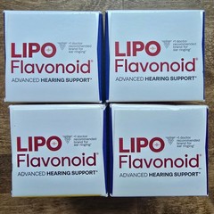 4pk Lipo Flavonoid Advanced Hearing Support 30ct Caplets Exp 03/2026 Tinnitus