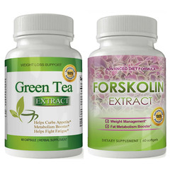 Green Tea Metabolism Support & Forskolin Extract Weight Management Supplement