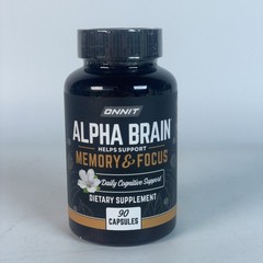 Alpha Brain Memory & Focus Daily Cognitive Support 60 Caps Exp. 11/2025