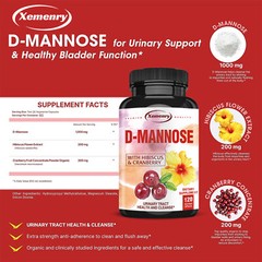 D-Mannose Capsules 1400mg-Support & Cleanse,Bladder Health,Support Immune System