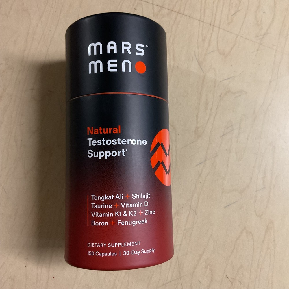 MARS MEN Natural Test Support 1 Month Supply AUTHENTIC REAL Supplement 02/2029