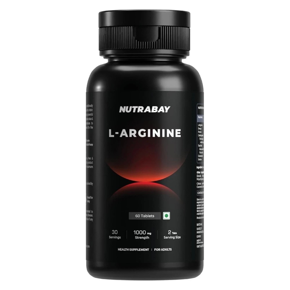 Nutrabay Pro L-Arginine Tablets 1000mg per Tablet – 60 Tablets T018