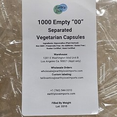 1000 Empty “00” (Separated) Vegetarian Capsules