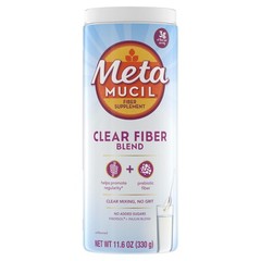 Metamucil Fiber Supplement, Unflavored Clear 11.6 Ounce (Pack of 1), N/a