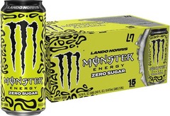 Monster Energy Lando Norris, Sugar Free Energy Drink, 16 Ounce Pack of 15