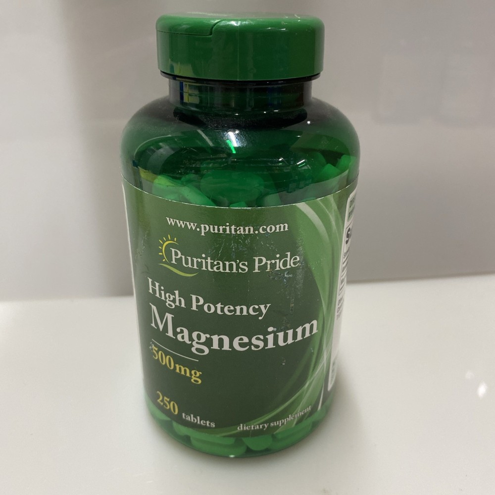 Puritan’s Pride High Potency Magnesium 500 mg – 250 Tablets #5537