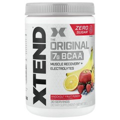 2 X XTEND, 7G BCAA, Knockout Fruit Punch, 13.8 oz (390 g)