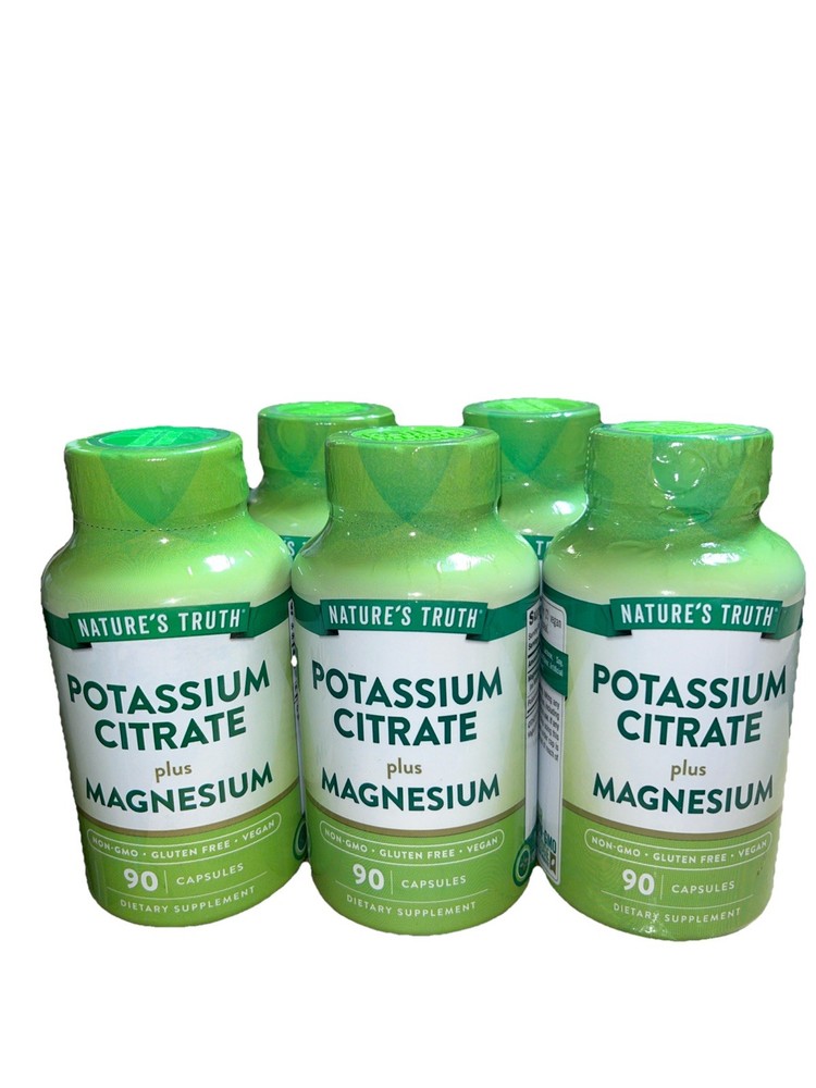 (5)Nature’s Truth Potassium Citrate Supplement 275mg 360 Capsules 11/30/2026+