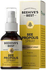 Bee Propolis Spray | 2 fl oz | Daily Throat Spray | Beehive’s Best by Carlyle