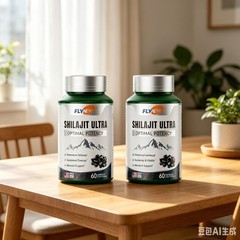Flynew Shilajit Ultra Optimal Potency, Shilajit Extract 2 L-Arginine with pack