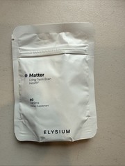 ELYSIUM Matter Brain Supplement with Omega 3 + DHA for Memory & Focus 60 ct