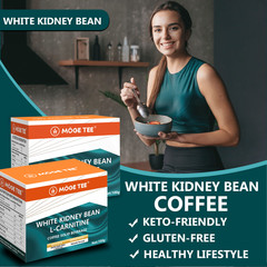 2set Weight Management Slimming Coffee White Kidney Bean Instant Coffee 20 Servs
