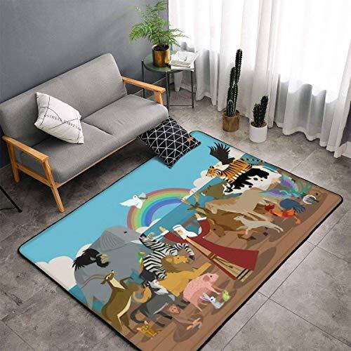 Noah’s Ark and Animals and Dove Miracle Area Rugs Floor Mat