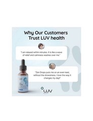 LUV Zen Drops Stress Support with Magnesium Glycinate and Lemon BalM 2 PACK.