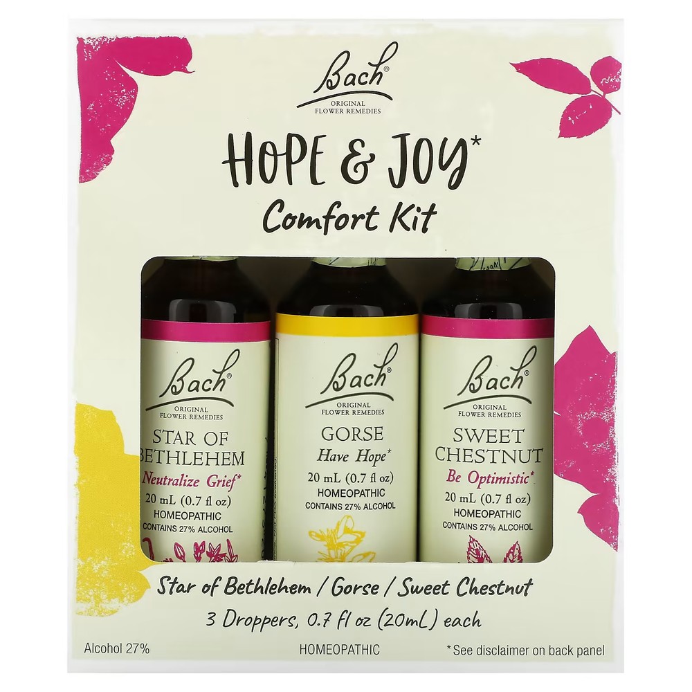 2 X Bach, Hope & Joy Comfort Kit, 3 Droppers, 0.7 fl oz (20 ml) Each