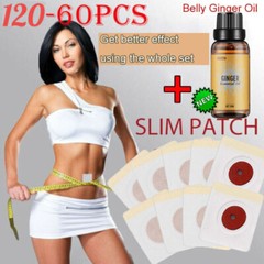 120-60PCS Slim Patch Weight Loss Slimming Diets Pads Detox Burn Fat Adhesive US