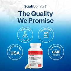 SciatiEase SciatiComfort Spine and Disc Support Supplement Sciatic Nerve Health