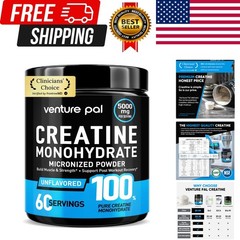 100% Pure Micronized Creatine Monohydrate Powder, Unflavored Creatine for Women