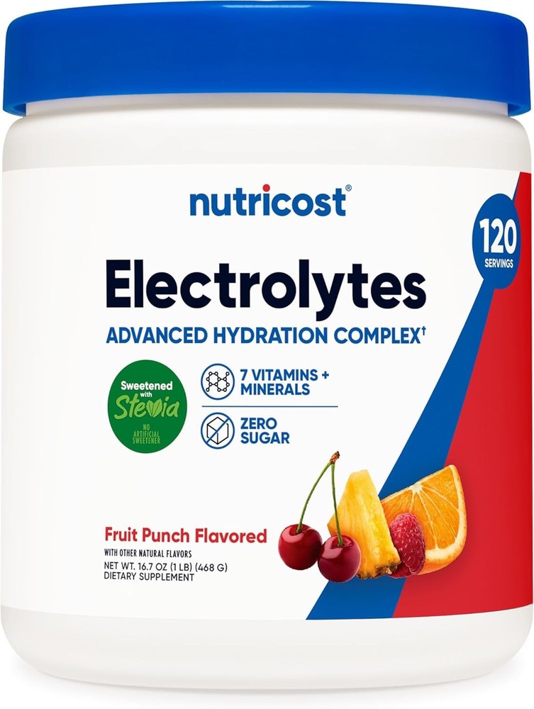 Nutricost Electrolyte Complex Powder Fruit Punch 120 Serv
