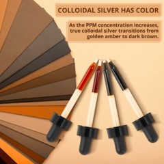 Colloidal Silver Mineral Supplement for the Immune System, 500 PPM, 4 oz Glass