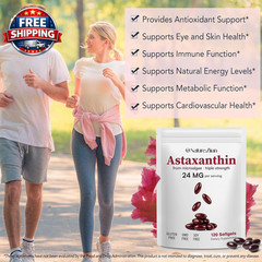Astaxanthin Supplements 24Mg, Antioxidants Supplement, Supports for Eye &Joint &
