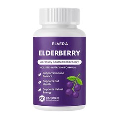 Elvera Elderberry Gut Support Complex – pure Black Elderberry Soft Capsules