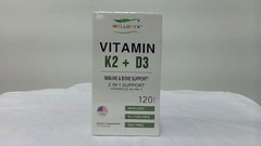 WELLORYX Vitamin K2 + D3 10000 IU Supplement, Capsules- Exp:06/2028