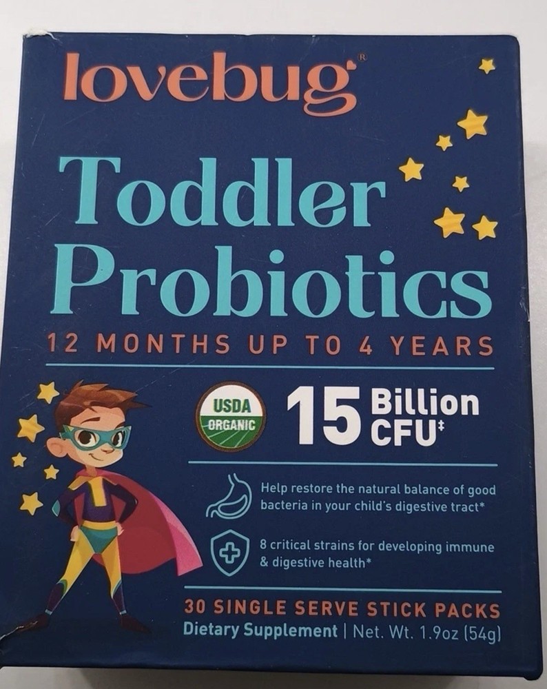 Toddler Probiotics, 12 Months – 4 Years, 15 Billion CFU, 30 Sticks Exp 06/26 NEW