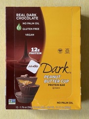 12 NuGo Dark PeanutButter Cup Protein Bars Vegan Gluten-Free 12g Protein 1SEPT26