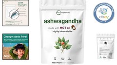 Bioavailable Ashwagandha Softgels – 300 Non-GMO Supplements with Black Pepper