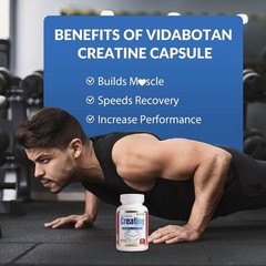 Nutribota Micronized Creatine Monohydrate Capsules – 5 grams per serving – 150ct