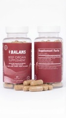 Balans Grass Fed Beef Organs for Women – Liver, Uterus, Ovary, Heart & Kid