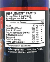 4CFac Best Men Enhance Libido Increase Stamina Energy More Endurance 120 Caps