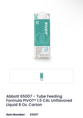 Abbott PIVOT 1.5 CAL 8 fl oz Easy-Open Reclosable Cartons 24 Count