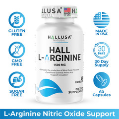 L- ARGININE – Muscle Support – Improves Blood Flow Better Erection – 60 Cap