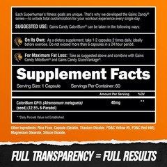 Alpha Lion Gains Candy CALORIBURN Weight & Fat Loss Energy 60 Caps (New/Sealed)