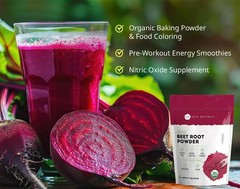 Nitric Oxide Organic Beet Root Powder Super Beets Superfood Supplement