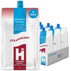 Premium Molecular Hydrogen Water, Strawberry Flavor, Sugar Free, 16.9oz 12 Pa…