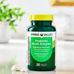 Spring Valley Probiotic Multi-Enzyme Digestive Formula Tablets 200 Count TikTok