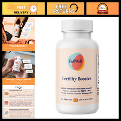 Fertility Booster for Men & Women – Supports Egg & Sperm Quality, Reproductive H