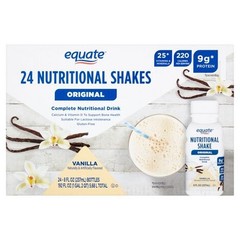 Equate Original Meal Replacement Shake Vanilla 24 Pack 8 fl oz Ready Drink