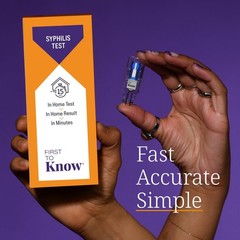 ® Syphilis Test, in Home Fingerstick Blood Test with in Home Result in 15 Min…