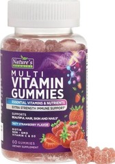 Nature’s Gummies Multivitamin Gummies Vegetarian Non-GMO Strawberry 60 Ct