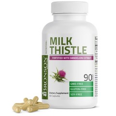 Bronson Milk Thistle & Dandelion Extract Liver Health Support 120 Capsules