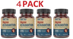 [4 PACK] Deva Vegan Astaxanthin 4 mg [4 PACK] Mfg in USA