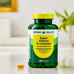 Spring Valley Super B-complex Dietary Supplement Tablets 250 Pieces, Free Ship